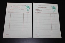 2 Stck blanko Kellnerzettel