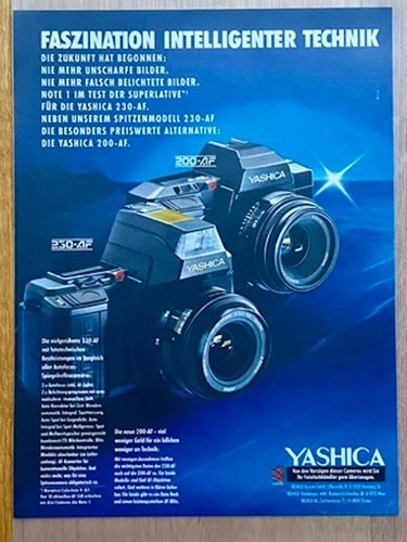 Yashica kamera 230 - 230-af, 200-af
