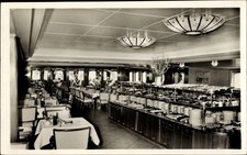 Ak Fährschiff Deutschland, Blick in Speisesaal, Kaltes Buffet,... - 3794045