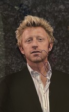 Boris Becker Signiert Tennis