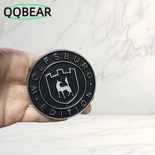 Schwarz Chrom Emblem Badge