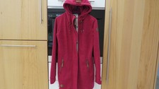 Ragwear M 36 - 38 pink rot Longjacke Kapuze NEU Sweatjacke Mantel