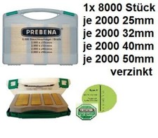 Prebena Stauchkopfnägel Typ J J-Box 8000 Brads für 2XR-J50 Stauchkopfnagler BR-0
