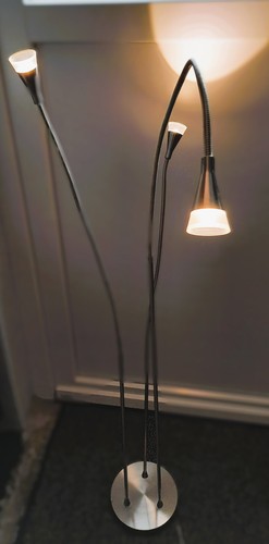 Fach stehlampe edelstahl - 3-fach, stehlampe,