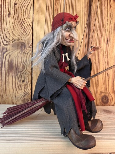 Czech folk art marionette hexe - czech,
