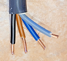 15,3m Erdkabel, Drehstromkabel