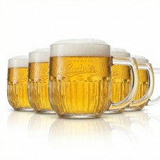 6x Budweiser Bier Glas 0,5l