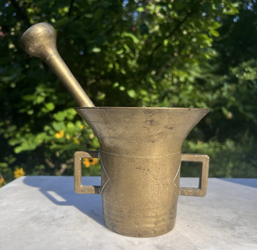 Bronze messing mörser um - ,