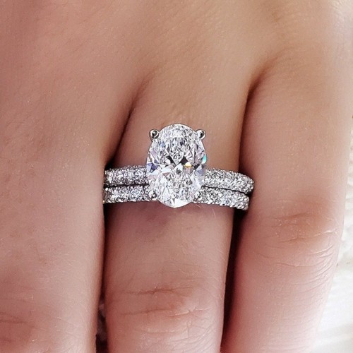 Karat ovalschliff - 3,85,