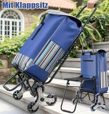 Einkaufstrolley mit klappsitz - einkaufstrolley,