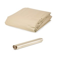 Poolfolie 0,8mm + Basic Handlauf sand beige für Rundpool 350x120cm Schwimmbecken