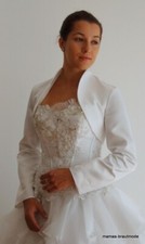 BRAUTJACKE BOLERO SATIN