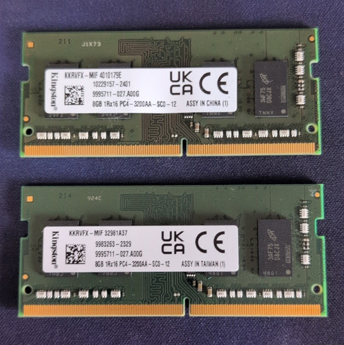 Kingston 16gb - 16gb, (2x8gb)