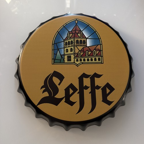 Leffe blech kronkorken - leffe,