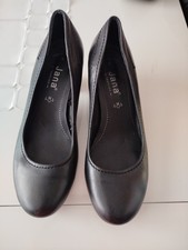 Jana Damenpumps schwarz Gr. 5/ 38, Weite H, Soft Flex, Absatz 3,5 cm