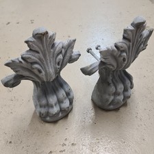 1 Paar große schwere antike