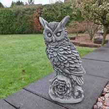 Steinfigur Eule Kautz Uhu