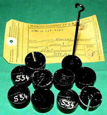 LOT: 9x 50g +1x 20g Gewicht  PHYWE Unterricht Waage Messing V4A BUND Eichgewicht