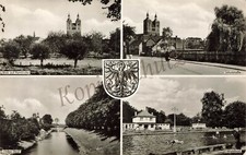 AK DDR - Seehausen (Altmark) MBK - Waldbad Schulstraße Hoher Wall ~1960 n. Jena