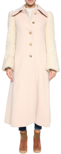Chloé women pink lammfell - chloé,