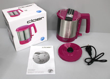 Wasserkocher Cloer-4717-1 mattierter Edelstahl pink 1,5 Liter 2000 W NEU