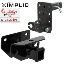 Komplette Anhängerkupplung Set mit 2-Zoll Adapter AHK-Einschub für Dodge RAM