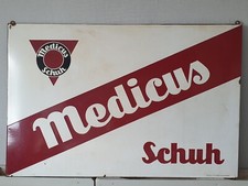 Emailleschild Medicus Schuhe Pyro Email Boos & Hahn Reklameschild XXL 50er Orig