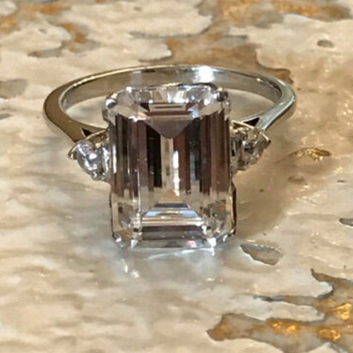 60kt smaragd diamant - 3,60kt,