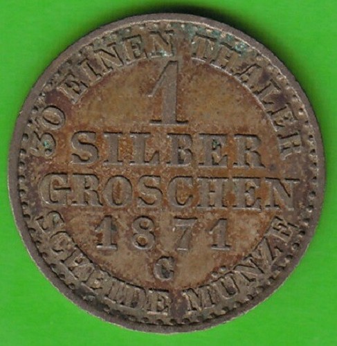Preußen silbergroschen 1871 - silbergroschen,