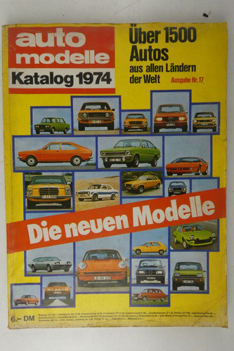 Auto modelle katalog - auto, 1974