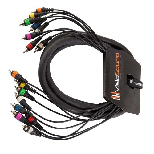 Multicorekabel loom rca 8 - 3m,
