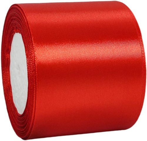Satinband rot 75mm breit 22m - satinband,
