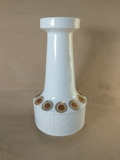 Weiße Vase mit Goldfarbenen Details Eschenbach Bavaria 7212 19,5 cm hoch