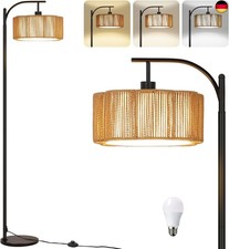 Stehlampe Wohnzimmer Rattan