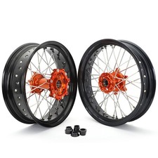 17"x3.5/5 Supermoto Radsatz Felgen Räder Radnabe für KTM Enduro 690 R 2008-2021