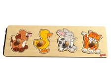 Goki Steckpuzzle Holz 4 Teile