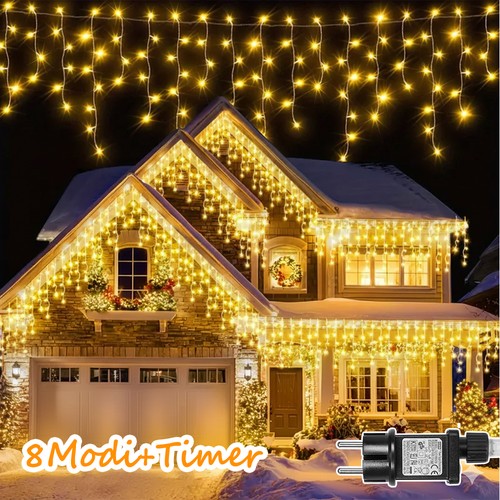 Led lichterkette eisregen - led,
