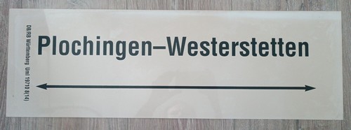 Zuglaufschild 20cm - zuglaufschild, 61*20cm
