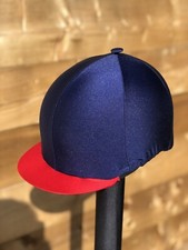 Reitmütze Überwurf Seide