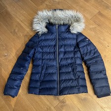 Tommy Hilfiger Damen Daunenjacke, Mädchen, Winterjacke Gr. XS, Dunkelblau