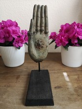 Sehr schöne Thai Grüne Patinierte Bronze Buddha Hand