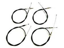 4er SET Bowdenzüge schwarz