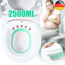 Sitzbad für Toilette Faltbares Sitzbadewanne Bidet Einsatz Badesitz 2,5L DE