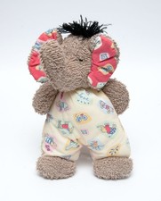 SIGIKID Elefant weiß rot Stofftier 21 cm RARITÄT