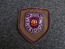 DDR Zivilverteidigung Ärmelaufnäher Stoffabzeichen Patch