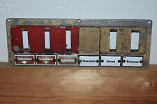 Original Alte Armatur Reichsbahn mit 6 Emailschildern,Konvolut,Eisenbahn,Lok