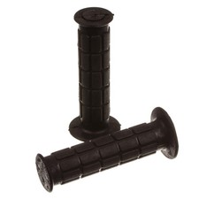 Lenkergummi SET - Waffelmuster - Festgriff-Gummi und Drehgriff-Gummi - schwarz