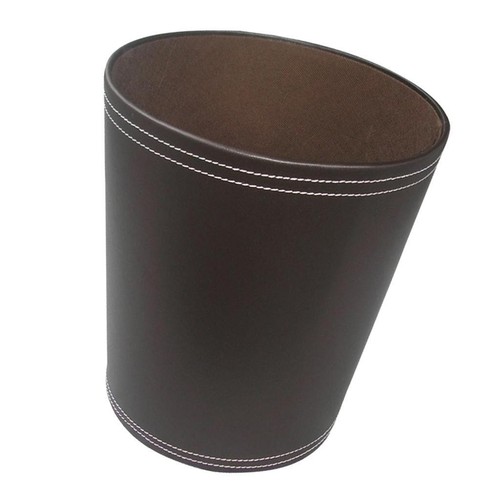 Leder papierkorb mülleimer - leder,