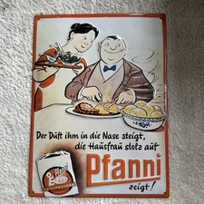 Pfanni Blechschild Knödel Metallschild 30x40 Deko Retro Nostalgie