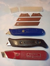 3x Alte Teppichmesser Cutter "Made in Germany" Sphinx-Special  Margenburg etc.